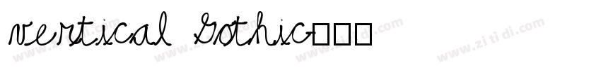 vertical Gothic字体转换